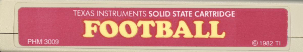 Football box art for TI-99